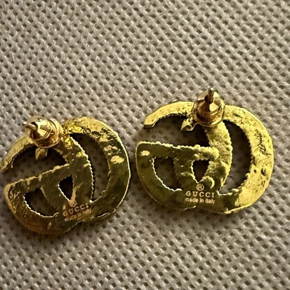 Gucci Up-Cycled Zipper pull Charms earnings - Picture 3 of 6